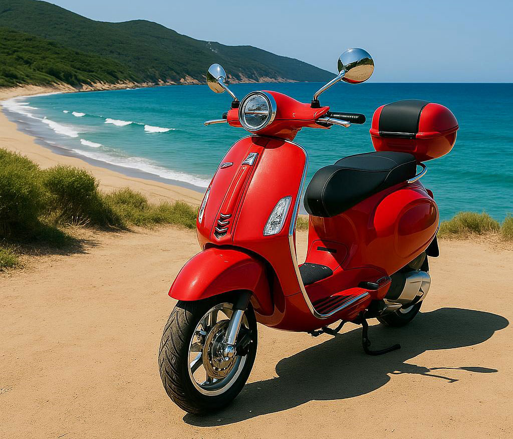 Vespa 50cm3 - Rouge